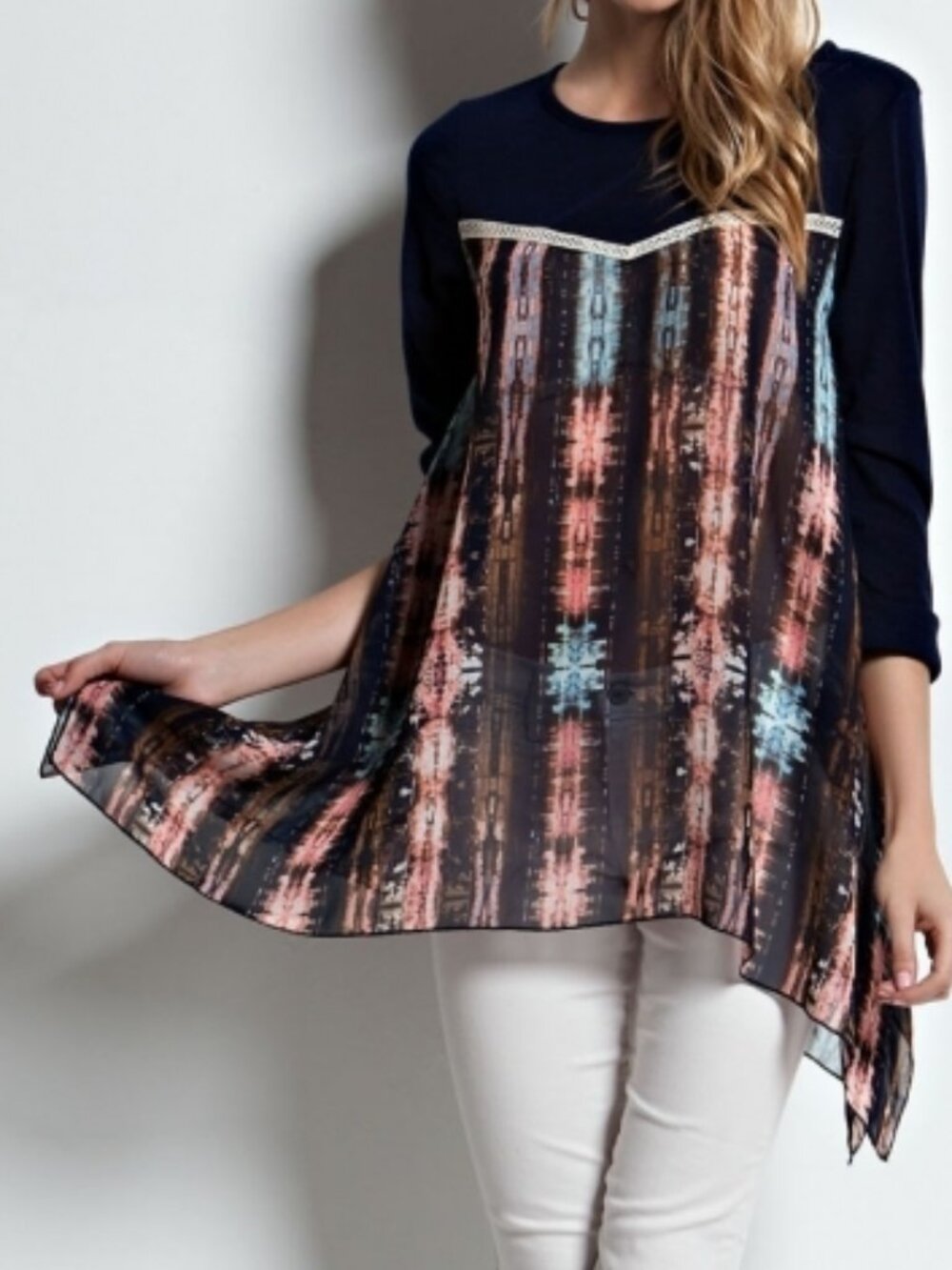 Fun "Tea N Rose" Tunic